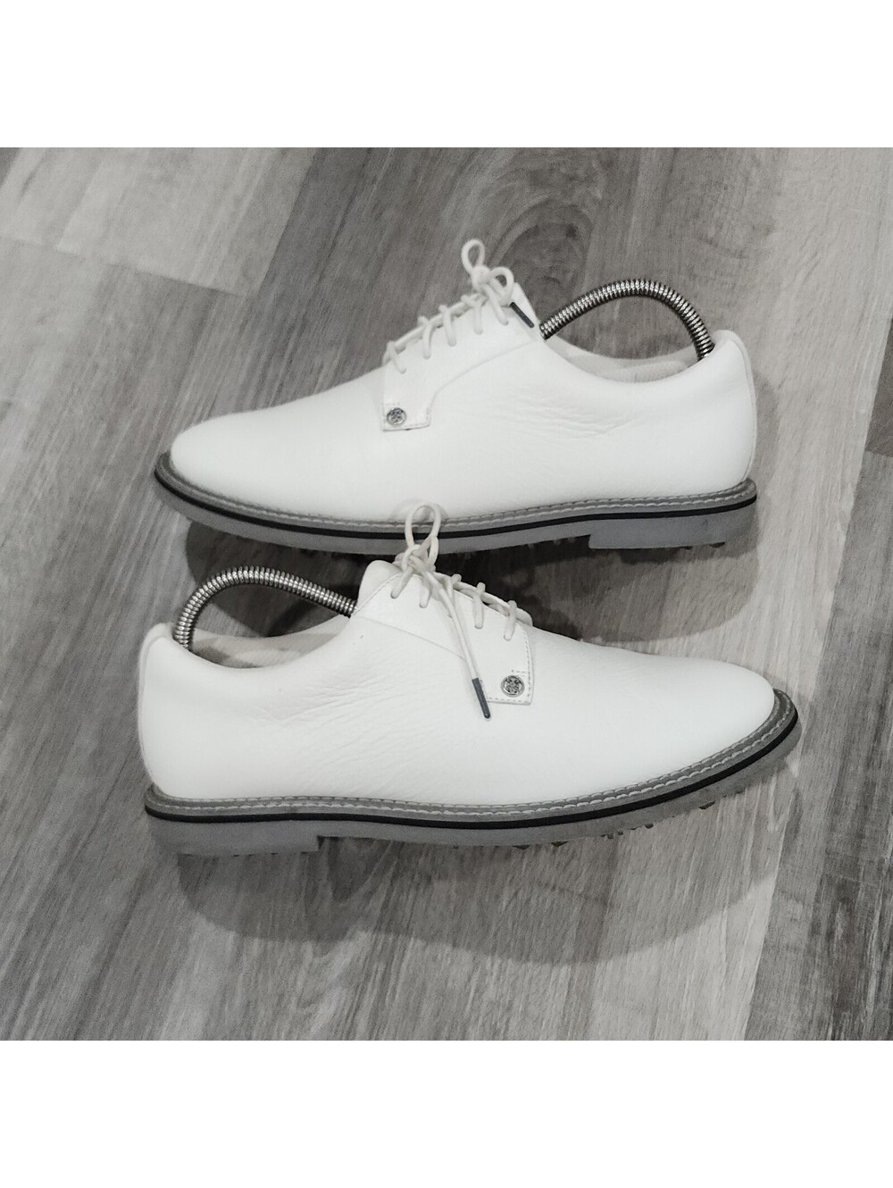 G/Fore Gallivanter Pebble Leather Golf Shoes Mens 9 White